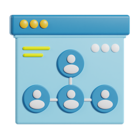 Structure des utilisateurs  3D Icon