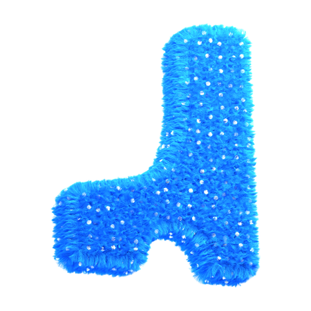 Strukturierter Teppichbuchstabe  3D Icon