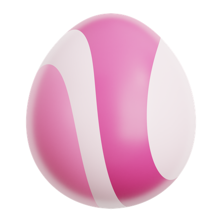 Strukturiertes Ei  3D Icon