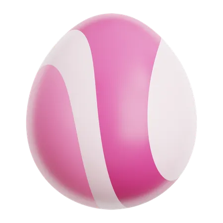 Strukturiertes Ei  3D Icon