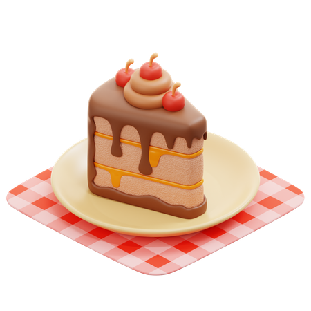 Stück Kuchen  3D Icon