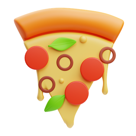 Pizzastück  3D Icon