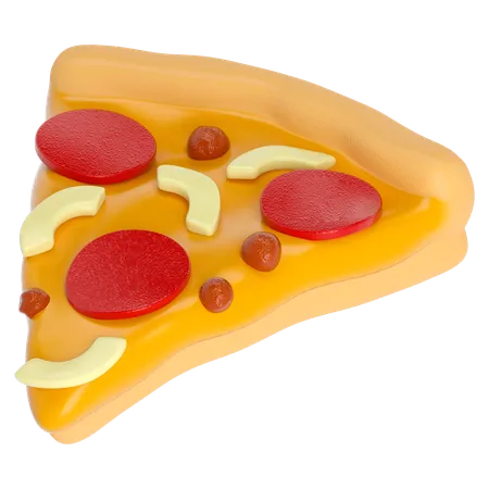 Stück Pizza  3D Icon