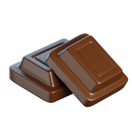 Stück Schokolade  3D Icon