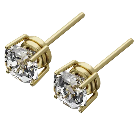 Stud Earrings  3D Icon