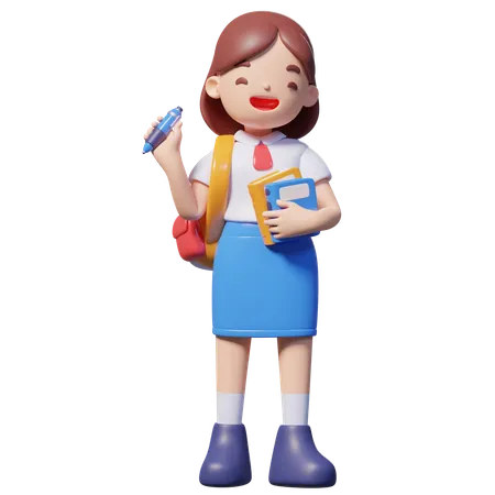 Student  3D Icon
