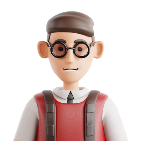 Student Avatar  3D Icon