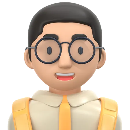 Student Avatar  3D Icon