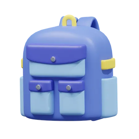 Student Backpack  3D Icon
