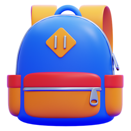 Student Backpack  3D Icon