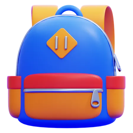 Student Backpack  3D Icon