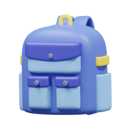 Student Backpack  3D Icon