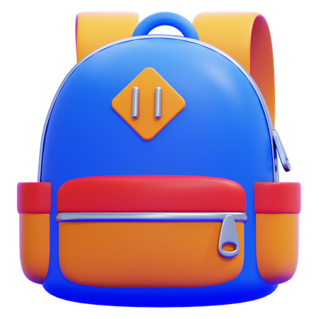 Student Backpack  3D Icon