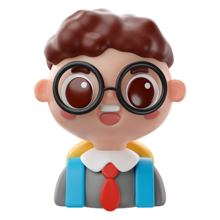 Student Boy  3D Icon