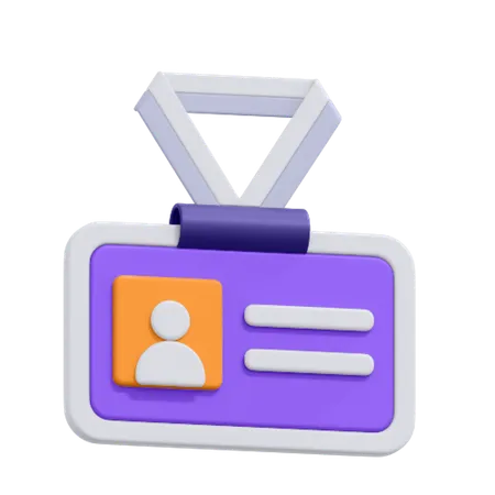 An Icon Of Student Card 3D Icon