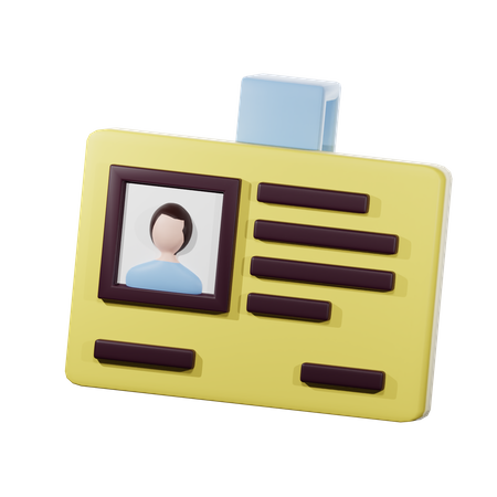 Student Card  3D Icon