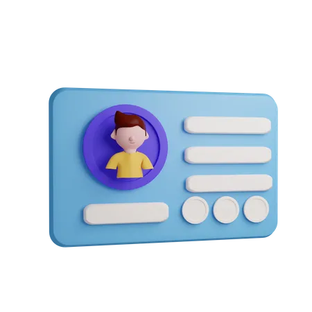 Student Card 3D Icon
