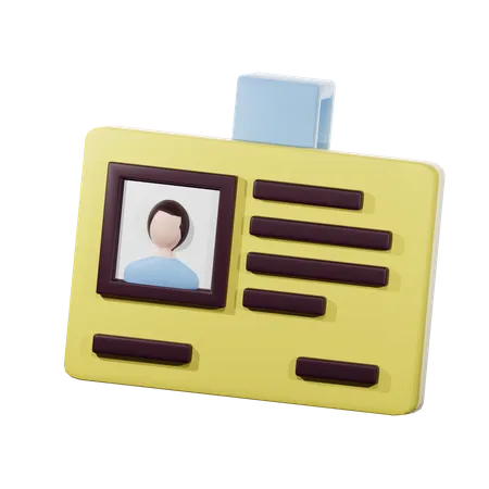 Student Card  3D Icon