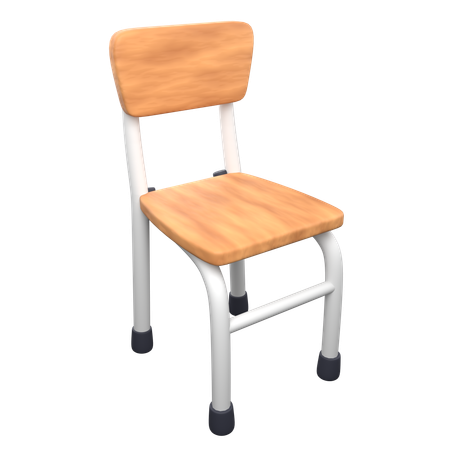 Student Chair  3D Icon