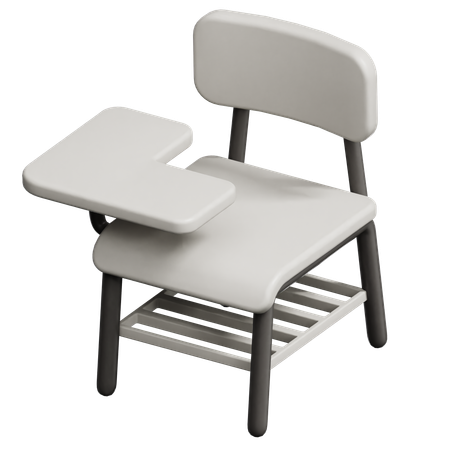 Student Chair  3D Icon