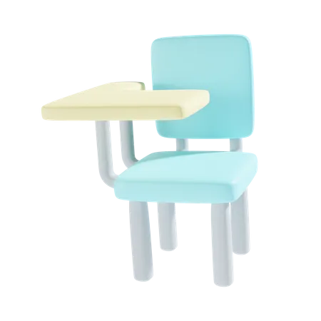 Student Chair  3D Icon