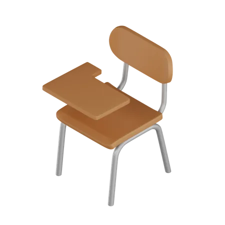 Student Chair  3D Illustration