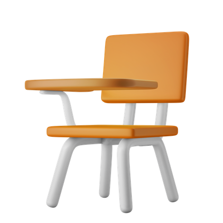 Student Chair  3D Illustration