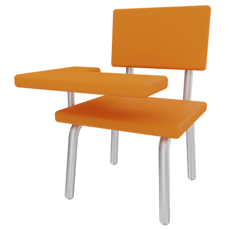 Student Chair  3D Illustration