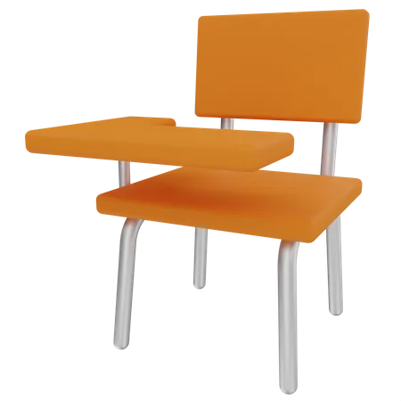 Student Chair  3D Illustration