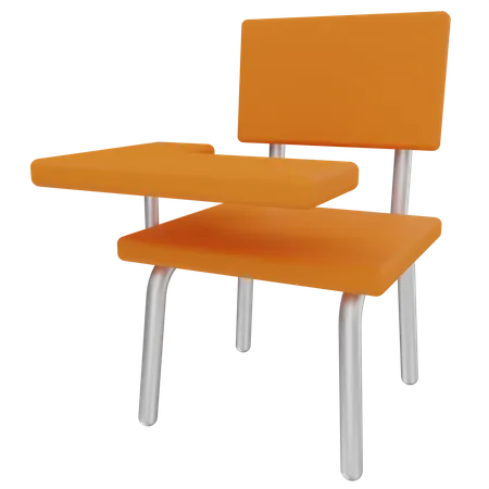Student Chair 3D Illustration