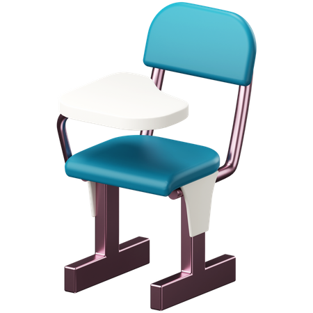 Student chair  3D Icon