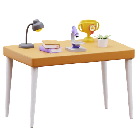 3 D Tables Set Up For A Physics Chemistry Class 3 D Illustration Of Science Experiment Practice Lab Table With Science Experiment 3D Icon