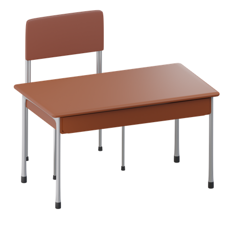 Student Desk  3D Icon