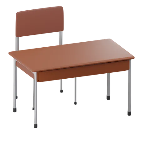 Student Desk  3D Icon