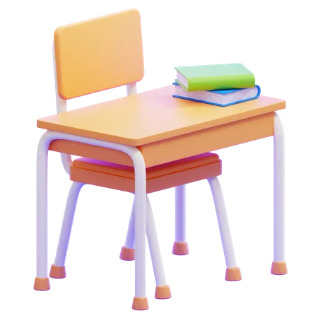 Student Desk  3D Icon