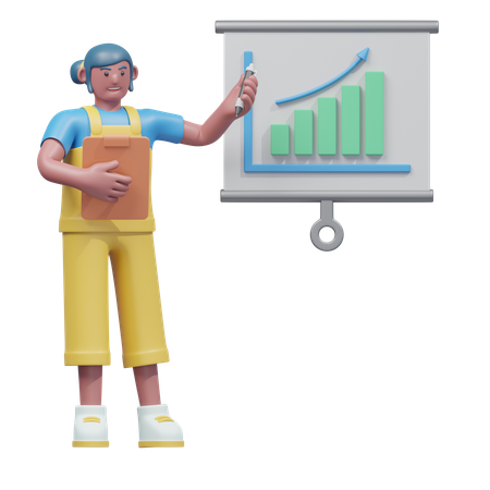 Student Giving Business Analysis  3D Icon