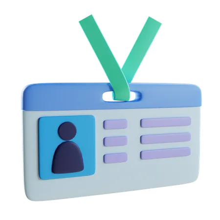 Student Id Card  3D Icon