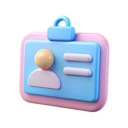 Student ID Card  3D Icon