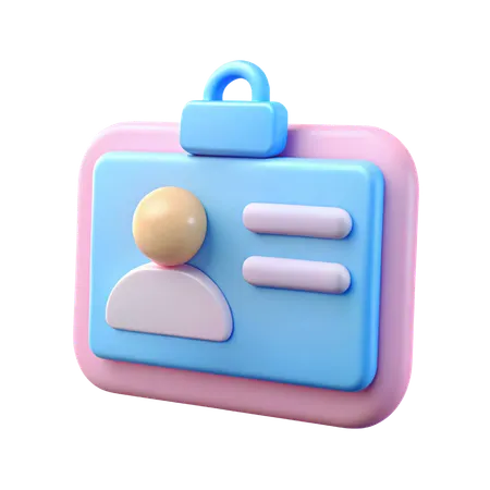 Student ID Card  3D Icon