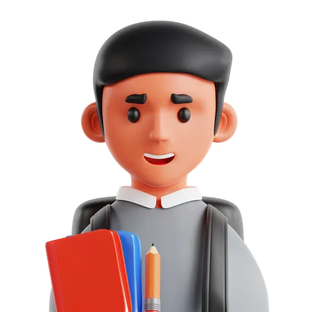 Student, Junge  3D Icon