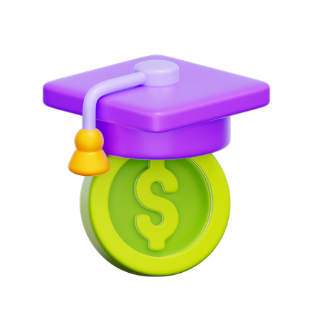 Student Loan Payment  3D Icon