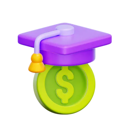 Student Loan Payment  3D Icon