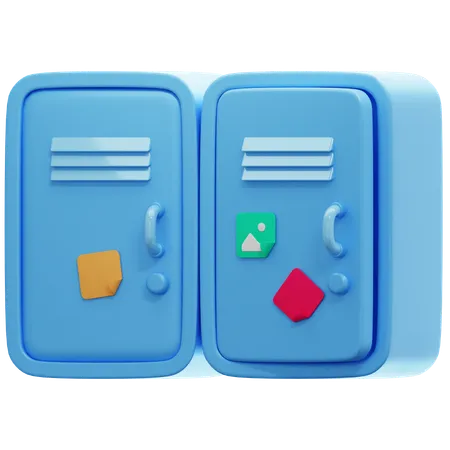 Student Locker  3D Icon