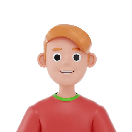 Student Man  3D Icon