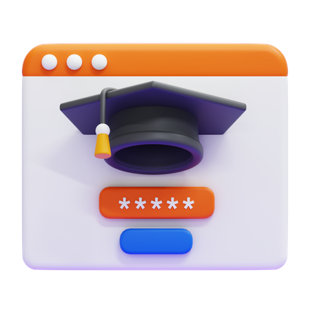 STUDENT PASSWORD  3D Icon