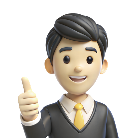 Student Thumbs Up  3D Icon