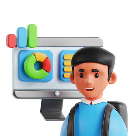 Studierenden-Dashboard  3D Icon