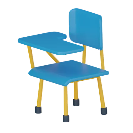 Featuring School Desk And Chair An Iconic Symbol Of Education Ideal For Academic Designs And School Related 3 D Render Illustration 3D Icon