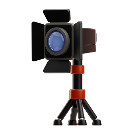 Studio-Filmkamera mit Stativ  3D Icon