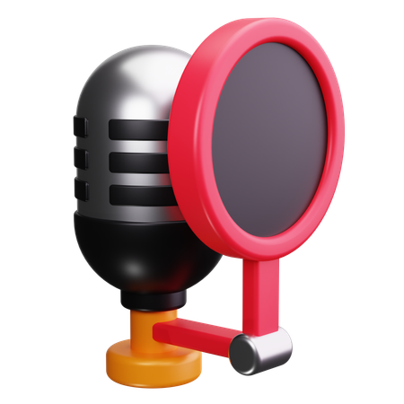 Studio Mic  3D Icon